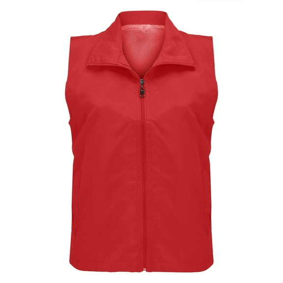 WCJM Women Lace V Neck Chiffon Cami Tank Tops Spaghet Women's Tanks and Camis Vest Lapel Sleeveless Pockets Zipper Placket Mesh Outdoor Vest Color Fit Work Waistcoat