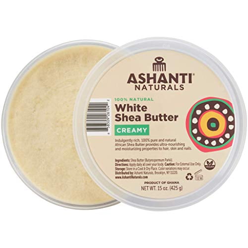 Ashanti Naturals Natural Shea Butter, Creamy Body Moisturizers, 15 Oz