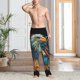 thumbnail image 2 of Fotbe Stained Glass Eagle USA Pantalones de Pijama para Hombre, Pantalones de Dormir, Pantalones de Casa con Cintura Ajustable y Bolsillos-3X-Large, 2 of 6