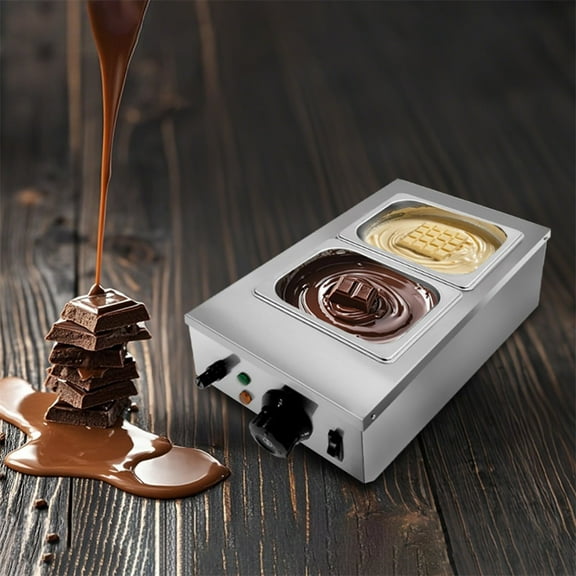 Chocolate Melting Machine, Chocolate Melter with Pot Electric Commercial Food Warmer For Chocolate/Milk Melting and Heating