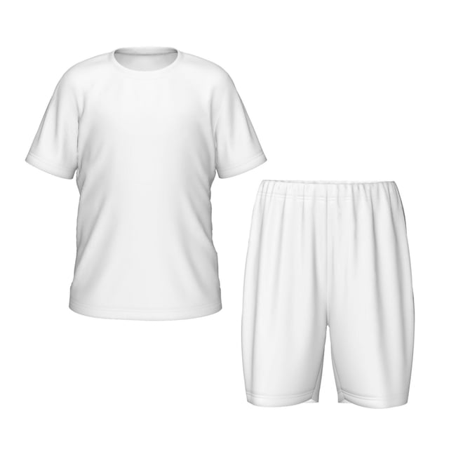 Fotbe White Pijama Estampada de 2 Piezas para Niños – Ropa de Dormir de Manga Corta Cómoda para Niños y Niñas, Camiseta y Shorts de Algodón-Small
