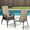 Brown, variant on Arlopu Outdoor 6 Piece Dining Chairs, Patio Stackable Textilene Chai Set for Garden Backyard