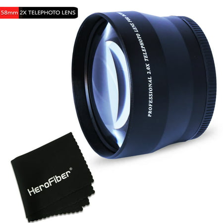 PRO 58mm 2X TELEPHOTO Lens Attachment for all 58mm Lenses and for CANON EOS