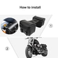 thumbnail image 6 of Unique Bargains 1 Pair Motorcycle Saddle Bag Cycling Storage Bag Waterproof Faux Leather, 6 of 8