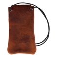 thumbnail image 2 of Boston Leather Textured Bison Leather Eyeglass Case with Neck String, 2 of 2