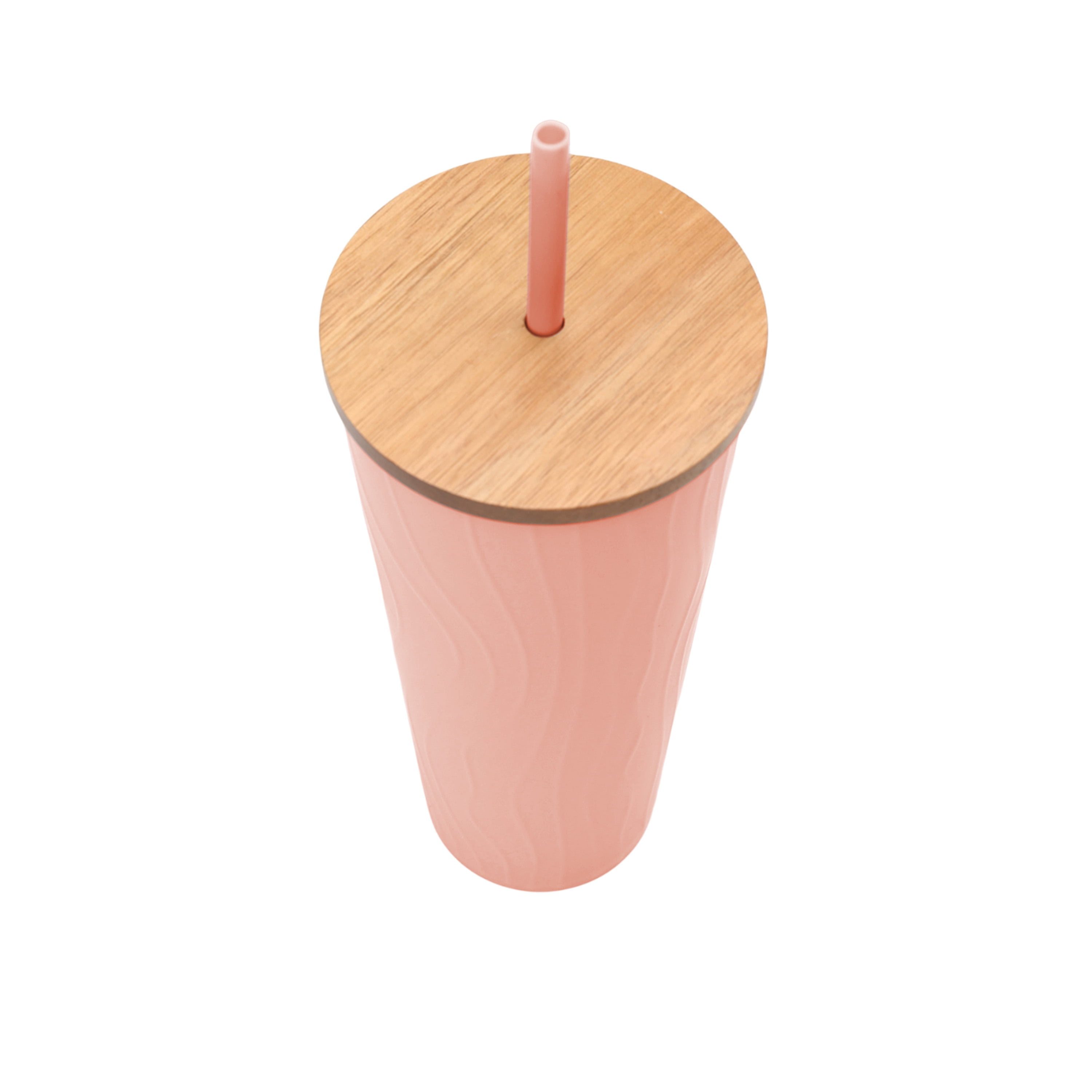 Mainstays Pink Recycled PET Swirl Sipper Tumbler 32 oz