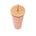 thumbnail image 4 of Mainstays Pink Swirl Textured Recycled PET Tumbler with Lid and Straw, 4 of 5
