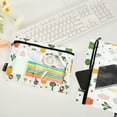 thumbnail image 2 of FORMRS 2 Pack Pencil Pouch for 3 Ring Binder with Clear Window Zipper Case, Green Cute Vegetables, 2 of 6