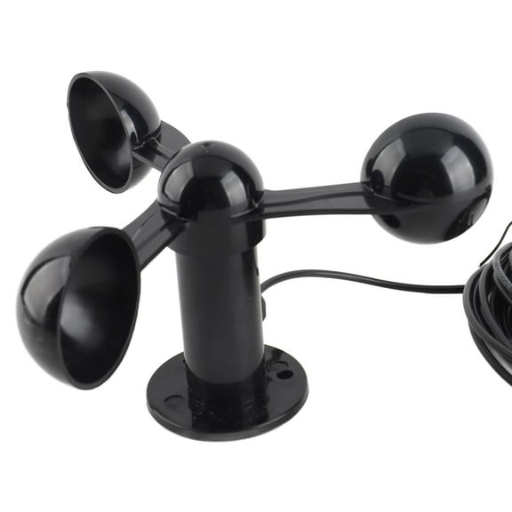 3,Cup Wind Speed Sensor, 8M Cable, Waterproof, 360 Measurement, Outdoor Weather Monitoring