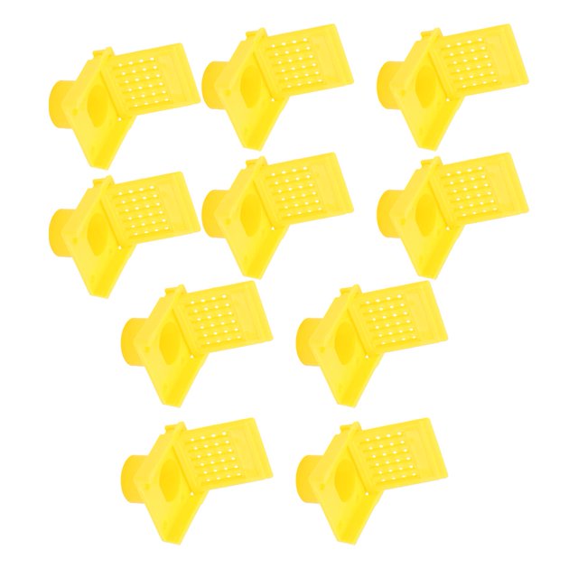 10 Pcs Ruches Nuc Boîte Ventilation Ouverture Fenêtre, Ruches Personnalisables Exclusion Ruche en Plastique Portes d'Entrée pour Fournitures d'Apiculture Vert