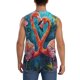 thumbnail image 4 of Balery Romantic Flamingo Pair Camisetas sin mangas para hombre, absorbe la humedad y protege contra el mal olor.-3X-Large, 4 of 7