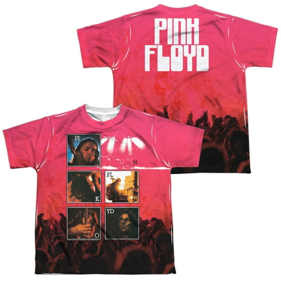 Pink Floyd - Live (Front/Back Print) - Youth Short Sleeve Shirt - Large