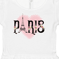 thumbnail image 4 of Inktastic Paris Pink Heart Eiffel Tower with Flowers Girls Baby Dress, 4 of 5