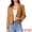 Light Brown, variant on DARING DIVA Women's Faux Leather Motorcycle Jacket for Women Casual Cropped PU Leather L Light Brown