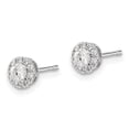 thumbnail image 2 of 14k White Gold Diamond Cluster Post Earrings EM5454, 2 of 4