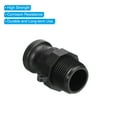 thumbnail image 4 of Uxcell Poly Cam lock Fittings, 1" Part F Male Adapter x Male Thread Cam Groove Hose Fittings, Black 2 Pcs, 4 of 5