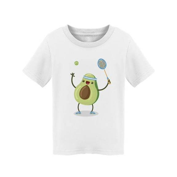 Avocado Playing Tennis T-Shirt Toddler -SPIdeals Designs,  5 Toddler