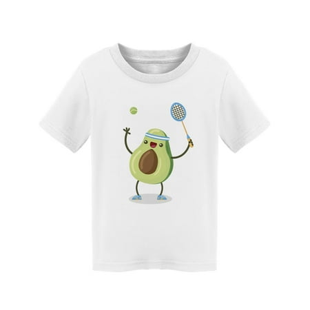 

Avocado Playing Tennis T-Shirt Toddler -SPIdeals Designs 4 Toddler