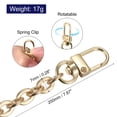 thumbnail image 2 of Uxcell 8"x0.28" Purse Chain Strap, Purse Handle Shoulder Bags Replacement Strap, Gold, 2 of 5