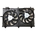 thumbnail image 2 of New Dual Radiator And Condenser Fan Compatible With Mitsubishi Outlander LE ES SE SEL SP Sport Utility 4-Door 2.4L 2014-2020 By Part Numbers 1355A266 MI3115151 762405-23778-7 625120, 2 of 4