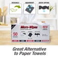 thumbnail image 5 of Eurow Microfiber Wipe and Clean Cloths 12" x 12" with Dispenser Box 50 Pack, Blue, 5 of 6