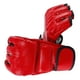 thumbnail image 4 of Guantes unisex de MMA, guantes de boxeo de medio dedo con palmas abiertas para entrenamiento de combate, color rojo, 4 of 8