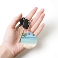 thumbnail image 5 of Naloa Starfish in Beach Print Round Keychain Keychain Key Ring, Key Tag, Key Chain Bulk for Gift Accessories (Round), 5 of 7