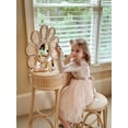 thumbnail image 4 of Lanbubble Toddler Girls Dresses Long Sleeve Velvet Tutu Dress Tulle Birthday Party Princess Dress for girl 1-6T, 4 of 11