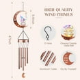 thumbnail image 5 of JYPS Fairy Solar Wind Chimes, 40-Inch Large Waterproof Windchimes for Outside with Glowing Crackle Glass Ball, Garden Patio Yard Decor Mother's Day Birthday Unique Gifts for Women Mom Grandma Wife, 5 of 7