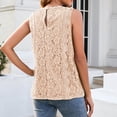 thumbnail image 3 of DuoJiaJ Womens Lace V Neck Tunic Tank Tops Casual Sleeveless Shirt Blouse Workout Tank Tops Women, 3 of 5