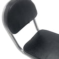 thumbnail image 4 of Cojín para asiento trasero de bicicleta, piel sintética, cómodo, fácil limpieza, duradero con respaldo Negro, 4 of 8