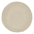 thumbnail image 2 of Unique Loom Braided Chindi Collection Area Rug - Layer (8' Round Ivory/Beige), 2 of 6