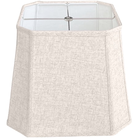 TOOTOO STAR Square Linen Shade, (10 x 10) ‘x(13 x 13) “x10.5” Spider Replacement Harp Lampshade
