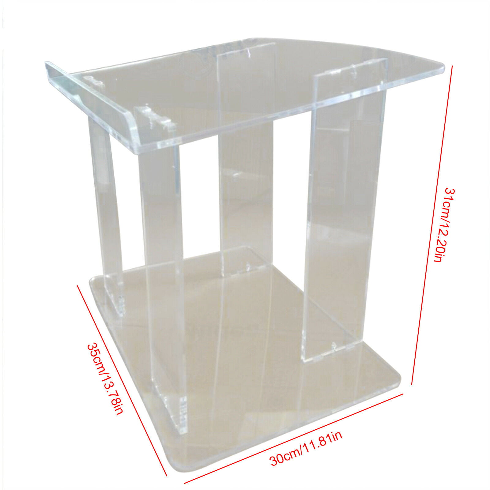 Table Desktop Podium Acrylic Podium Lectern Pulpit Plexiglass Lucite Counter 