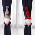 thumbnail image 1 of Décorations de Noël Poupée Sans Visage Rudolph Porte-Boucle de Rideau Embrasses de Gnome Festives Fermoirs de Rideau des Fêtes Accessoire Décoratif Multifonction Ensemble de 1 Installation Facile, 1 of 5