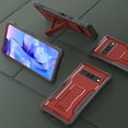 thumbnail image 4 of ExoGuard For Google Pixel 6 Pro Case, Rubber Shockproof Full-Body Phone Case with Kickstand (Red), 4 of 8