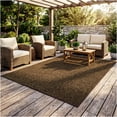 thumbnail image 2 of Koeckritz Rugs Grizzly Grass Pecan Brown Indoor/Outdoor Turf Area Rug, 4' x 5', 2 of 8