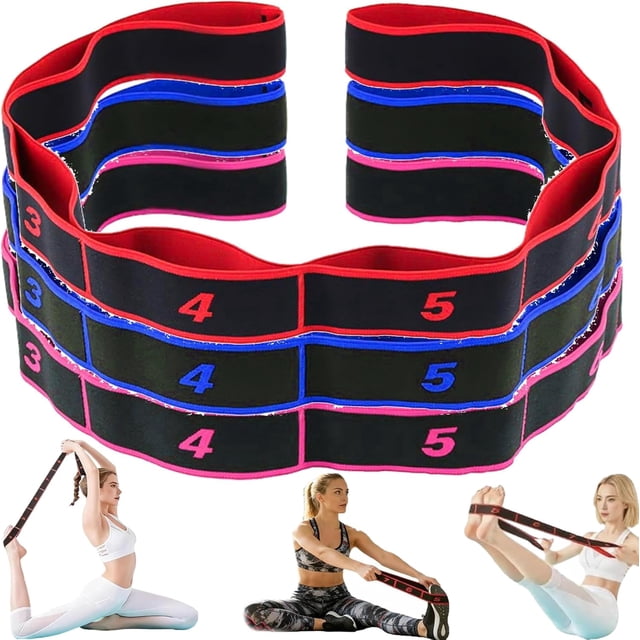 Numbered Resistance Bands Set for Glutes & Yoga – Adjustable Pull Rope, Full Body Workout Bands for Home Gym Arm Leg Training