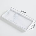 thumbnail image 5 of Elegante bandeja de mármol para encimera de baño, organizador de perfumes de cerámica de primera calidad, accesorios de tocador versátiles para su baño o tocador, 5 of 5