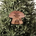 thumbnail image 2 of Mushroom House Worlds Most Awesome Nana - Cedar Ornament, 2 of 4