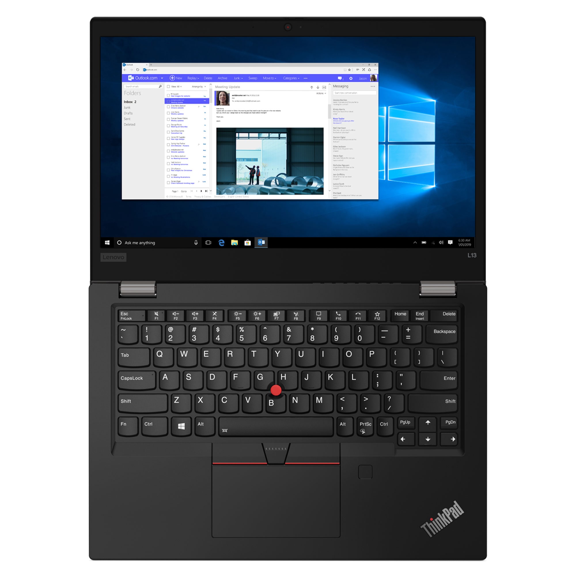 Lenovo ThinkPad L13 Gen 2 Clam Laptop, 13.3