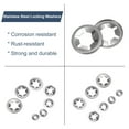 thumbnail image 4 of Uxcell 160 Pcs Internal Tooth Washers Set, 7 Sizes M3/M4/M5/M6/M8/M10/M12 Quick Star Locking Washers, 304 Stainless Steel, 4 of 6
