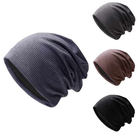 Unisex Lightweight Slouch Beanie Solid Knit Hat For Autumn Winter