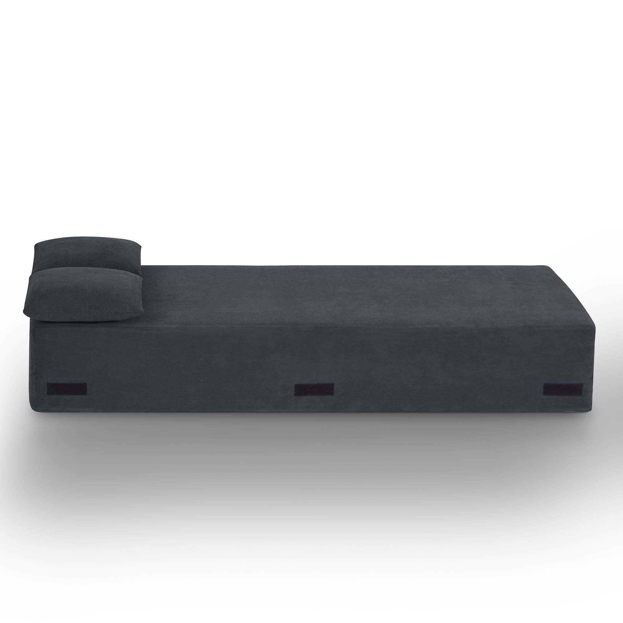 Miniyam 83" W 3 Seater Sofa Boneless Couches, No Assembly Needed, Modern Combination Sofa for Compact Living Rooms, Apartments, and Offices(Gray)