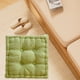 thumbnail image 5 of Cojín de asiento con forma de galleta, cómodo, cuadrado, y sencillo, para meditación, para oficina, dormitorio, sofá, decoración. Amarillo verde, 5 of 8