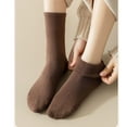thumbnail image 2 of 5 Pairs Womens Socks Wool Socks Thick Knit Warm Winter Socks for Ladies (Random color), 2 of 4