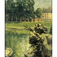 thumbnail image 2 of James Carroll Beckwith 12x14 Gold Ornate Wood Frame and Double Matted Museum Art Print Titled - Neptune Basin, Versailles (1913), 2 of 4