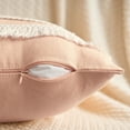 thumbnail image 3 of Unique Bargains 2 Pcs Boho Modern Textured Pillow Cover Pink 18" x 18", 3 of 6