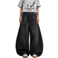 thumbnail image 2 of Mrmall Mens Baggy Jeans Y2K Loose Fit Y2K Vintage Barrel Denim Jeans for Men Wide Leg Jeans Streetwear, 2 of 6