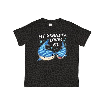 

Inktastic My Grandpa Loves Me- Whale Shark Gift Toddler Boy or Toddler Girl T-Shirt